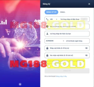 Đăng ký MG188.GOLD người chơi mới